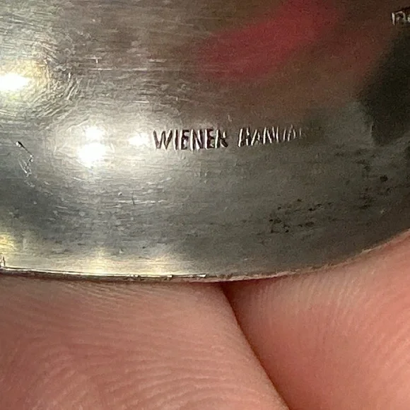 Vintage Silver Weiner Floral Bracelet - Picture 3 of 3